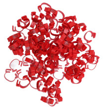 100 Stück nummerierte Poultry-Beinbänder, 20 mm, für Hühner, Enten, Tauben, Wachteln RB