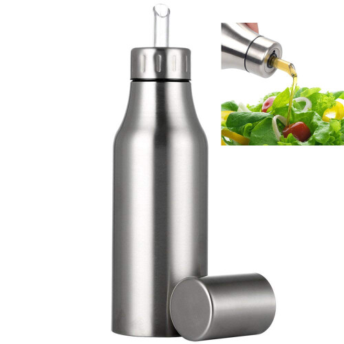 Μπουκάλι διανομής ελαιολάδου ασφαλούς υλικού, 1000ml από ανοξείδωτο ατσάλι με