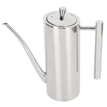 Recipiente para óleo em aço inoxidável, design elegante à prova de vazamentos e poeira, material de qualidade alimentar, bico de precisão para