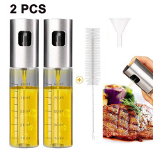 Spruzzatore per olio d'oliva a nebulizzazione fine, flacone spray da cucina multiuso in acciaio inossidabile di alta qualità
