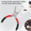 Precision Needle Nose Pliers 150mm Double Handle Wire Cutting Tool 14