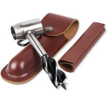 Manual Auger Auger Post Hole Digger and Auger Drill Bit Hardened Oxidized Steel Fast Cut Woodworking Scotch Eye Wood Auger for Camping