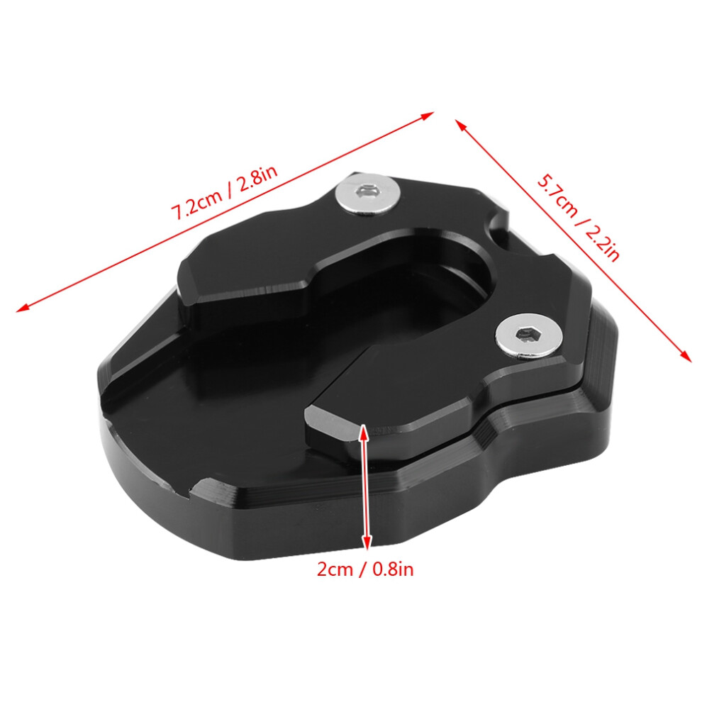 Motorcycle Side Stand Enlarger For Yamaha Nmax155 Xmax 300 Black 8781362696538