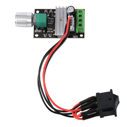 1203BB PWM DC Motor Driver 6V-24V 3A 80W Reversible Speed Control Switch 2