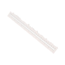 Metal Paper Tearing Ruler Craft Ruler Wavy Line Jagged Irregular