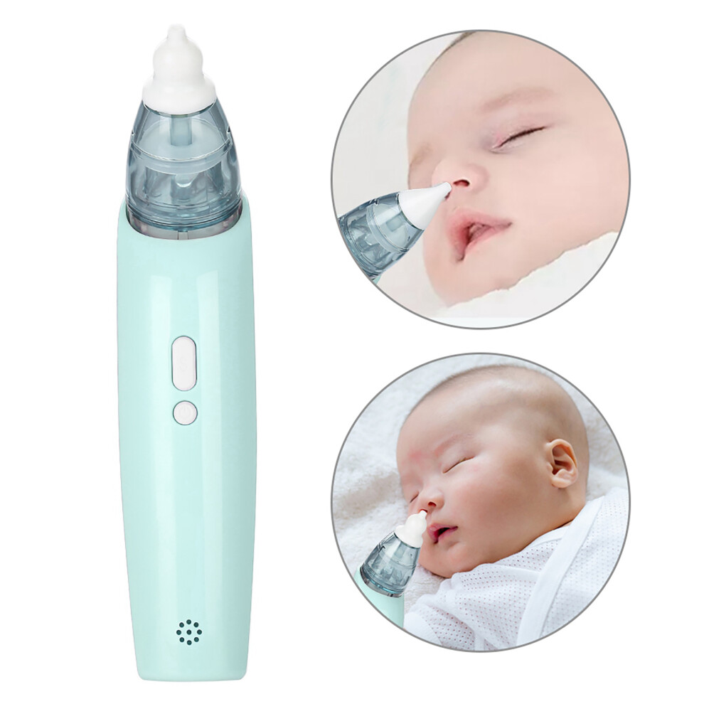 Light/Blue Portable Electric Baby Nasal Aspirator Â Hygienic Mucus Removal