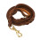Durable Leather Dog Leash with Double Hooks, 1.83m, Brown 12