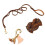 Durable Leather Dog Leash with Double Hooks, 1.83m, Brown 13