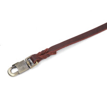 Durable Leather Dog Training Leash Strap for Large Medium Dogs