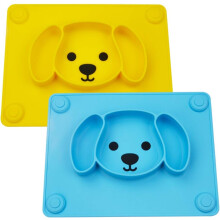 Silikon-Platzsets für Kleinkinder, ungiftig und fleckenabweisend, lebensmittelecht, mit rutschfestem Saugnapf, umweltfreundliches Design für