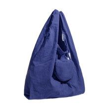 Compact Unisex Nylon Grocery Bag With Waterproof Feature-Blue