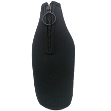 Borsa termica pieghevole per bottiglie di birra per avventure all'aperto, design con cerniera e manicotto isolante in neoprene per un accesso comodo