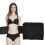 Damentaille-Band Elastischer Hüftstützgürtel 81,5x23cm Schwarz 7