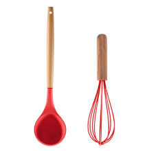 Ergonomická rukoväť, silikónová špachtľa, sada, kuchynské náradie vhodné do umývačky riadu s bezšvíkovým dizajnom do kuchyne (2 ks)