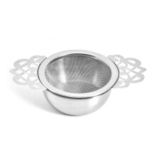 Couronnez votre tasse de thé ! Passoires à thé en acier inoxydable avec poignées à double ailettes et motif de couronne, filtres à mailles