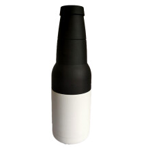 Porta-latas triplo isolado em aço inoxidável, modelo slim com exterior à prova de condensação para latas e garrafas de 355ml, reutilizável,