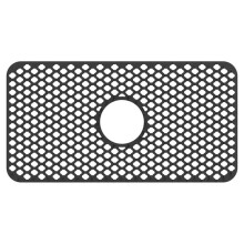 Elegant oppvaskmatte, fleksibel silikonbeskytter til kjøkkenvask med utsøkt design, sklisikre hevede føtter, solid struktur for optimal drenering,