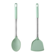 Gourmet's Choice Silikon-Pfannenwender, perfekt zum Kochen von Köstlichkeiten, flexibler, quadratischer Pfannenwender mit rutschfestem Griff für