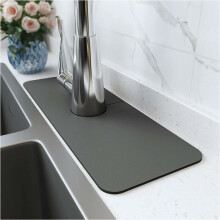 Tapis anti-gouttes pour robinet d'évier, matériau super absorbant, tapis multifonctionnel à séchage rapide pour évier de cuisine et salle de