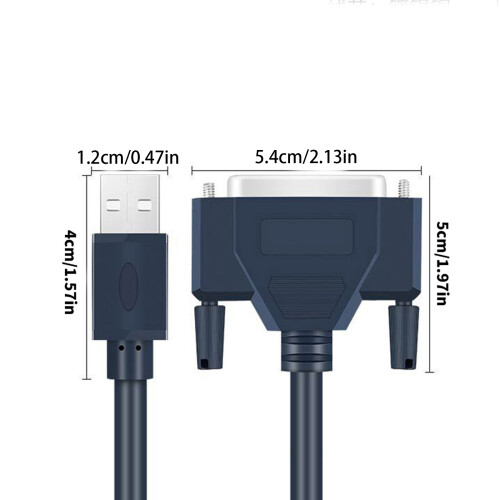 DB25 USB naar vrouwelijke parallelle 1248 printeradapterkabel 1