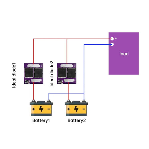 60A Powers Ideals Diode Module AntiBackflow MOS Buisdiode voor 1