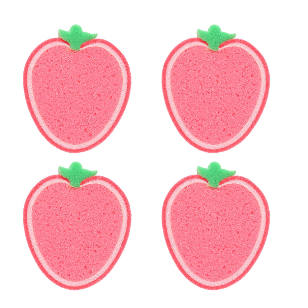 Fruit Shaped Kitchen Sponges, Hydrophilic Polyurethane For Decorative Kitchen Or Bathroom Set, Durable And Long Lasting, Dense Sponge Design For Effic