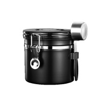 Conservazione innovativa del caffè, contenitore in acciaio inox 304 di alta qualità per uso alimentare con valvola di rilascio di CO2, mantenimento