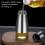 Olie- og eddikedispenser med smart flowkontrol, sprayoliedispenserflaske lavet af premium rustfrit stål og glas, ideel til køkkenoliedispenser 7