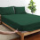 (Emerald, King) Extra Deep Premium Quality Microfiber Fitted Bed Sheets - Available in 25cm, 40cm & Jersey 30cm Deep Options, 1