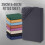 (Charcoal, King) Extra Deep Premium Quality Microfiber Fitted Bed Sheets - Available in 25cm, 40cm & Jersey 30cm Deep Options, 6