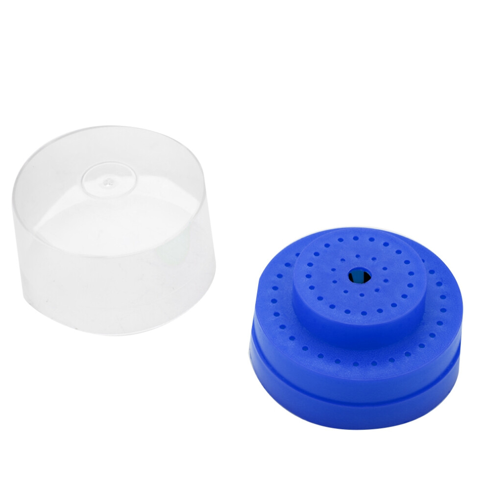 60 Holes Dental Bur Holder Case Blue, 9x6cm, Autoclavable