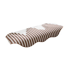 Irregular Chenilles Sofa Blanket-Coffee color Style 2
