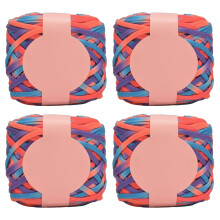 4Rolls Soft Weaving Yarn Polyester Knitting Yarn for-85