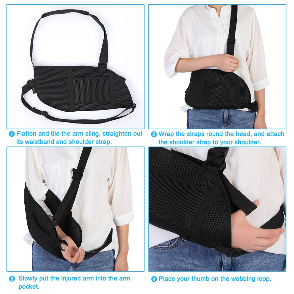 Unisex Arm Support Sling for Injury Recovery with Money Back Guarantee