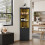 Living And Home LED Bookcase Corner Storage Shelf Wine Storage Cabinet 1