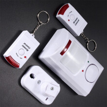 Home Infrared Wireless Alarm Sensor with Wall Mount Bracket and Remote Control