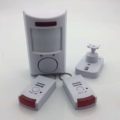 Home Infrared Wireless Alarm Sensor with Wall Mount Bracket and Remote Control 1