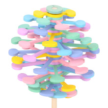 Macaron Wooden Spinner Toy for Stress Relief & Home Decor