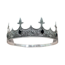 Modern Men's Crowns Tiaras Hairhoop for-Ancient silver black