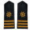 Captain Stripes Epaulettes for Security-Three bars on the ru 1