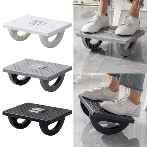 Foot Stool with Roller Massage for Relieve Foot Leg-Gray 2