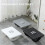 Foot Stool with Roller Massage for Relieve Foot Leg-Gray 6