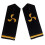 Captain Stripes Epaulettes for Security-Three bars on the ru 5
