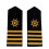 Captain Stripes Epaulettes for Security-Three bars on the ru 4
