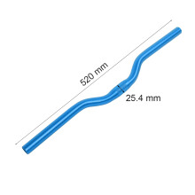 Aluminium Fixed Gear Riser Lenker 25,4 mm*520 mm Blau