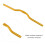 Aluminium Fixed Gear Riser-Bar Lenker 25,4 mm520 mm Gold 9