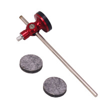 Aluminum Alloy Hammer Head Kick Drum Foot Pedal Beater-Red