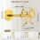 2Pcs Alloy Curtain Tiebacks Bowknot Style Practical Hook 3