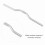 Sleek Silvery Aluminum Fixed Gear Riser Handlebar 25.4mm*520mm 7