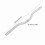Sleek Silvery Aluminum Fixed Gear Riser Handlebar 25.4mm*520mm 2